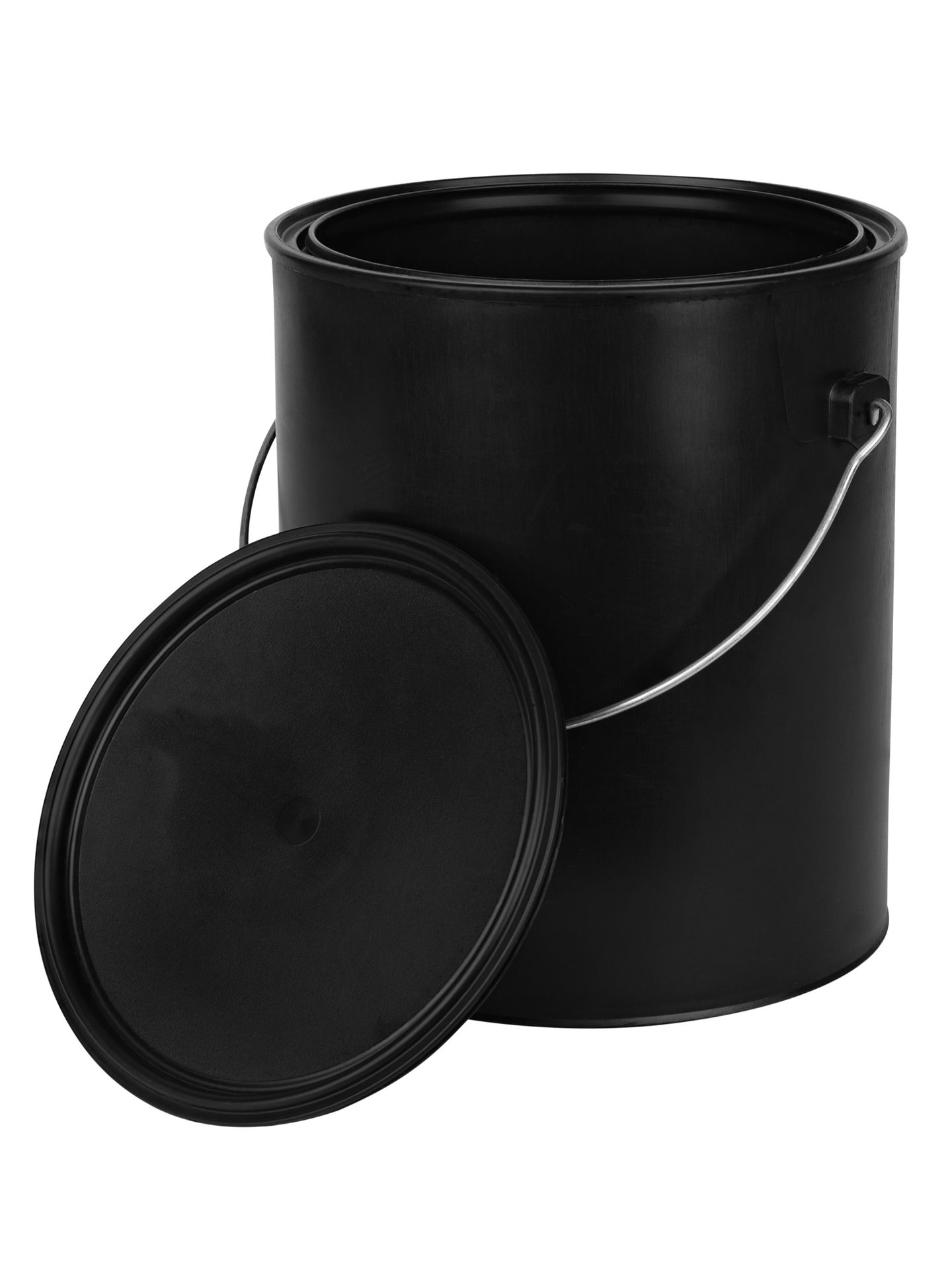 1-Quart Plastic Paint Bucket (3 Pack) - Triple Lock Airtight Seal - Minimizes Skimming - Rust Proof - Odor & Chemical Resistant - 32 Fl Oz All-Plastic Paint Can with Snap On Lid - Stock Your Home