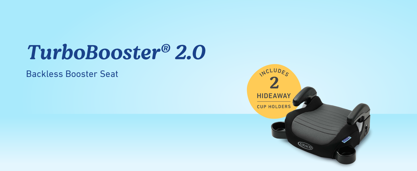 Graco TurboBooster 2.0 Backless Booster Car Seat, Denton