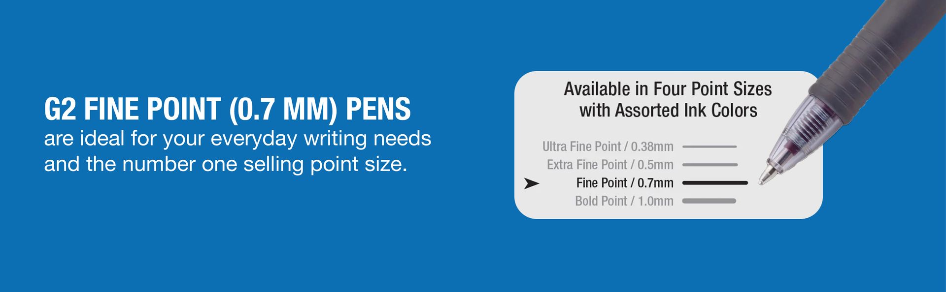 Pilot G2 Premium Gel Pen Convenience Pack, Retractable, Fine 0.7 mm, Blue Ink, Blue Barrel, 36/Pack