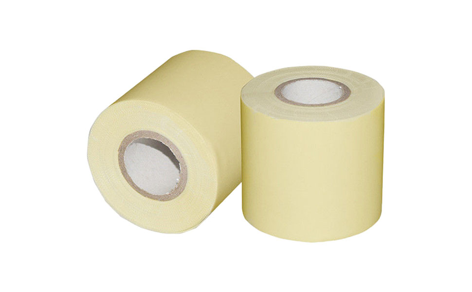 2Pcs Pipe Wrapping Tape, Non-Adhesive Pipe Tapes for Air-Conditioner, Insulation Pipe Wrapping Tape Tube Protective Wrapping Tapes Air Conditioning Outside Machine Cable Tie Strap 2.32” Width (Yellow)