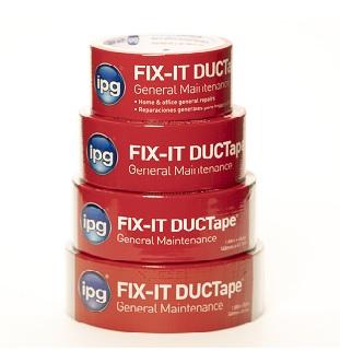 Intertape Polymer Group IPG Fix-It DUCTape, General Maintenance Duct Tape, 1.88" x 55 yd, Silver (Single Roll)