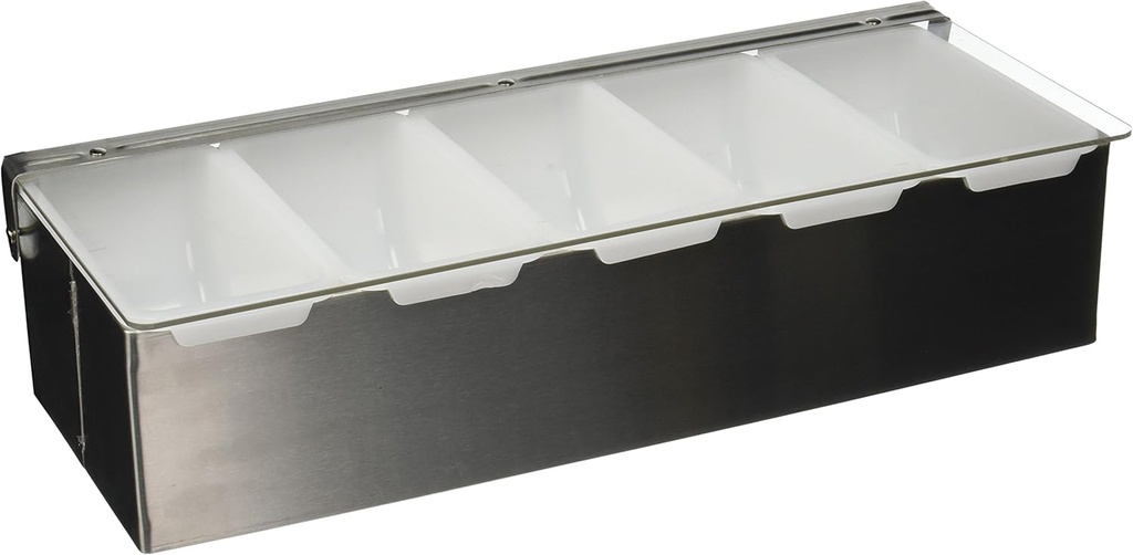 Winco 5 Comp Condiment Dispenser