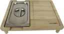 RAZOR Multipurpose Griddle Cutting Board with Covered Food Storage