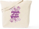 CafePress Sister Of The Groom Swirl Tote Bag Reusable Natural Beige Canvas Shopping Bag