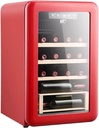 20 Bottle Compressor Wine Cooler Refrigerator w/Lock | Large Wine Cellar | 41f-64f Digital Temperature Control Wine Fridge for Red, White
