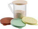 WINCO Dredge with snap on Lids, Clear