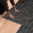 24 inch x 24 inch Carpet Tiles upholstered Non-Slip Carpet Squares Reusable Easy to Install Indoor and Outdoor Office Home Decor Flooring (Grey, 18 PCS)