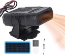Single Solar Panel Heater, Solar Powered Heater, Solar Panel Plus Heater, 30W Portable Solar Heater with Battery Compartment Winter Warmth for Pet Drying Heating