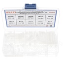 OD 5mm(0.197") ID 3.2mm(0.126") White Nylon Unthreaded Clearance Spacers Standoffs Kit;Wall Plate spacers for M3 Screws;Round Straight Tube Standoffs Lengths from 2mm to 20 mm