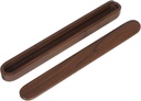 Portable Solid Wood Chopsticks Holder with Lid Dustproof Walnut Flatware Organizer Case for Travel Home School Reusable Chopstick and Silverware Storage Box Easy to Clean