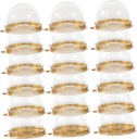 Luxshiny 50pcs Compact Boxes Baking Cupcake Containers Lids Safe Portable Macaron Holder