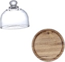 LIFKOME Bread Plate Cover Glass Lid Dessert Tray Cake Carrier for Baking Cake Plate Lid Kit Dessert Organizer