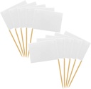 [100 Pack] Blank Toothpick Flags, Cheese Markers for Charcuterie Board Food Label Cupcake Toppers Pick Cocktail Picks for Appetizers, Party Buffet, Cupcake, Food, Fruit, Party Decoration