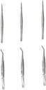 VILLCASE 6Pcs Succulent Tweezers Heavy Duty Garden Hand Tools for Planting and Transplanting Ergonomic Design for Easy Handling and Precision