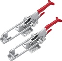 Accessbuy Heavy Duty Large Toggle Clamp Latch,2000Lbs Holding Capacity,Self-Lock U-Bolt Adjustable Latch for Tire Carrier,Industrial EquiIpment,Boxcar,Smoker Lid and More 7.87 Inch (2Pack)