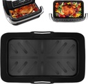 Silicone Air Fryer Liners-Air Fryer Silicone Liners For Ninja Air Fryer Foodi Accessories,Air Fryer Liners Reusable Silicone Replacement Tray Basket Dishwasher Safe Air Fryer Accessories(7QT)