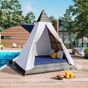 Outdoor Daybed with Canopy Outdoor Teepee Tent