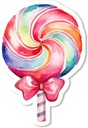 OXYLIPO 100Pcs Lollipop Paper Napkins Lollipop Colorful Disposable Lunch Dinner Paper Napkin Set for Birthday Parties, Baby Showers, Weddings, Dessert Tables, Kids' Celebrations, Tea Time, Picnics
