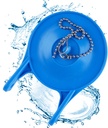 iFealClear 3-Inch Toilet Flappers Compatible with Gerber 99-788, Rubber Toilet Flapper Replacement with Stainless Steel Chain for 3" Toilet Tank, Water Conserve High Performance, Easy to Install, Blue