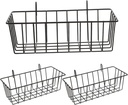 Alipis Elegant Wall-mounted Kitchen Spices Shelf Multi-use Hanging Basket Iron Holder