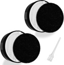 2 Pack LV-H132 Replacement Filter Compatible for LEVOIT LV-H132 Air Purifier LV-H132-RF, H13 True HEPA Filter, Activated Carbon Filter, Replace Part LV-H132-RF