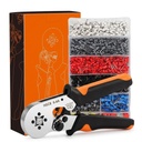 HASTHIP 철사 주름을 잡는 공구 장비, Ferrule Crimper, 1200PCS AWG 22-7