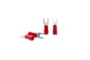 GLOBOMOTIVE 격리된 포크 Spade U 유형 맨끝 Spade 빠른 결합 주름 철사 연결관 케이블 입장 1.5 sqmm; 포크 크기 3.5 mm (100의 포장)