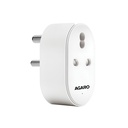 AGARO Regency 16A Wi-Fi Smart Plug with Energy Monitoring & App Control, Alexa & Assistant, Geyser, AC 및 기타 중장비, 타이머 및 스케줄링, 화이트와 호환