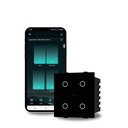 AZIOT 스마트 Wi-Fi 모듈 4 갱 프리미엄 터치 스위치 (6 Amps each) - GLASS (Not Acrylic) : Effortless 제어가있는 홈을 올리십시오 (닻 로마 클래식 및 유사한 판에 Fits) 홈 자동화