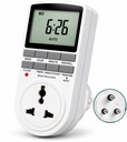 Blackt Electrotech BT41P 230V 10A 디지털 방식으로 풀그릴 타이머 소켓 마개 – 자동화된 빛을 위한 24x7 전자 출구, 에너지 절약 & 가정용품 (새로운)