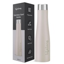 수명 스테인리스 물병 900ml | 내구재, 누설 증거, 쉬운 그립, 녹은, 학교, 여행, 체육관 & 일 (LLBT03AB, Almond Birch)를 위한 안전한 모자를 가진 무취 자유로운 병