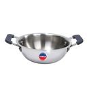 TOSAA TRIPLY MINI KADHAI–3 층 기지,프링, Tadka,컴팩트 및 헤비 듀티 | 유도 및 가스 스토브 대응 | 다목적 조리 도구 | 650 ml