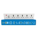 Smarteefi WiFi Smart Power Extension | 보장된 일정은 인터넷없이 작동 | 5 포트 | 스마트 플러그 | 10A | 에너지 모니터링 | 카운트다운 타이머 | Alexa & Home 호환 (SE51-GS)
