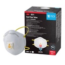3M 8511는 모래로 덮는 벨브 N95 차가운 마찰기, 10-Pack를 그렸습니다
