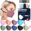 FENFEN KN95 가면 처분할 수 있는 성인 - 50 팩 5개의 층 보호 먼지 Breathable 안락한 인공호흡기 여성 KN95 가면 개별적으로 감싸이는