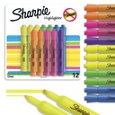 Sharpie 탱크 하이라이트, 분류 된 색상, 치젤 팁, 학교 에센셜, 교사 및 사무실 공급, Smear-Resistant, 12-Pack