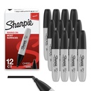 Sharpie 영구적 인 Markers, Chisel Tip, Black, 12 Count - 홈, 학교, 사무실 용품