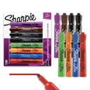 Sharpie Flip Chart Markers, Bullet Tip, 분류 된 색상, 낮은 냄새, Squeak-Free, 8 카운트 - 사무실 프리젠 테이션, 학교로 돌아, 교사 용품