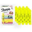 Sharpie 탱크 하이라이트, 끌 끝, 형광 황색, 12 조사