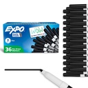EXPO 건조한 Erase 감적, 낮은 냄새 잉크, 검정, 정밀한 끝, 36 조사 - 쉽게 Erases, 교실, 가정, 사무실, 학교, 교사 용품에 대 한 이상