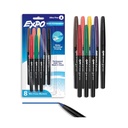 EXPO Vis-a-Vis Wet Erase Markers, Semi-Permanent, Assorted Colors, Ultra Fine Tip, 8 Count - Glass, Whiteboards, Mirror, Calendar, Labeling, Organizing에 대한 쓰기