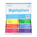 Rarlan Highlighters, 치젤 팁, 분류 형광, 96 카운트 벌크 팩