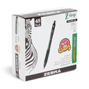 Zebra 펜 Z 그립 철회 가능한 볼펜, 블랙 잉크, 1.0mm, 48 대량 팩