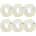 OWLKELA 6 Rolls 투명한 테이프 보충, 공간, 0.7" x 1000"