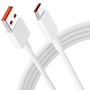 Sounce 67W 빠른 충전 USB-C 케이블 Xiaomi, Redmi (1m) 화이트