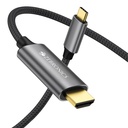 HDMI 케이블, 4K @ 60Hz에 Zebronics 유형 C | 1080p @ 240Hz, 18Gbps 데이터 전송, 3D 호환, 1M (3.2ft) 노트북, 모바일, iPad Pro, MacBook, Chromebook, TV (CHA20)