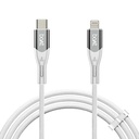 27W 고속 충전용 케이블에 엣지 타입 C | 480 Mbps 데이터 전송 | 1.2 m(3.9 ft) 완벽한 케이블 길이 | 프리미엄 나일론 브레이징 | 내구성 & Tangle-Free | 실리콘 Tie(Arctic White)