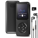Bluetooth 5.4, HiFi Lossless Sound, Video Playback, Voice Recorder, FM Radio, E-Book Reader 및 Loudspeaker가있는 Sounce 16GB 미니 MP3 음악 플레이어 | 128GB까지 확장 가능