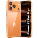 TheGiftKart Ultra-Hybrid Crystal Clear Back Case Cover for iPhone 17 Pro Max | 내진성 디자인 | iPhone 17 Pro Max (PC 및 TPU, 투명) 용 하드 백 커버 케이스