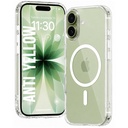 DIZORO 수정같은 명확한 자석은 반대로 황색 반대로 찰상 내진성 투명한 덮개를 가진 iPhone 17 케이스와 호환이 됩니다